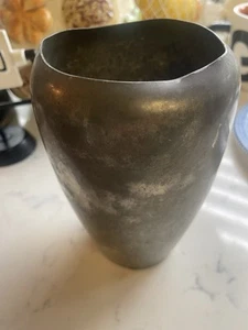 VTG Brutalist Vase Hand Made Studio Art 6.5 X 4.5 “ Looks Old - Picture 1 of 6