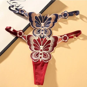 Lingerie Low Waist Panties Underwear Women Thong Butterfly Sexy G-String Thong - Picture 1 of 19