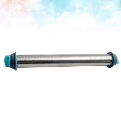 Edelstahl Teigroller Backwerkzeug Backwerkzeuge Pizza Rolling Pin - Bild 1 von 4