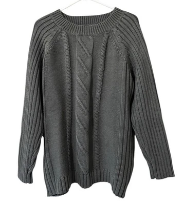 Suéter Woolrich Mujer Cuello Redondo Talla XL Algodón Pescador Tejido Pesado Clásico Foto 1 de 4