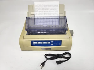 Oki Microline 420 Dot Matrix 9-Pin Printer USB, Ethernet (Ribbon Not Included) - Picture 1 of 21