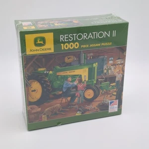 John Deere Restoration II 1000 Piece Jigsaw Puzzle Sealed USA Tractor Farm Art - Picture 1 of 3