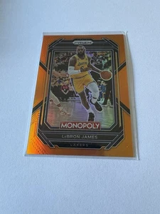LEBRON JAMES 2022-23 Panini Prizm Monopoly Orange Prizms 038/124 - Imagen 1 de 2