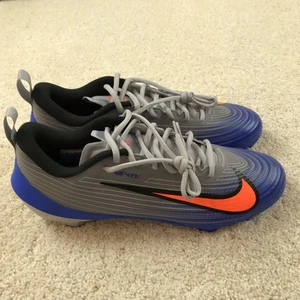 Men Nike Vapor Speed 3 Football Cleats Mens Size 10 Grey Blue Orange FB3303-001 - Picture 1 of 7