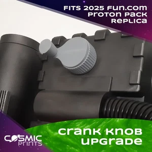 Proton Pack Crank Knob Upgrade | Fits 2025 Fun.com Ghostbusters Pack Replica - Picture 1 of 6