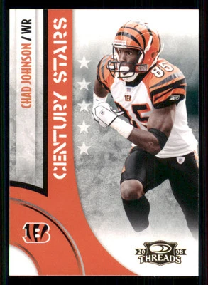 2008 Donruss Threads Century Stars #6 Chad Johnson - Image 1 of 2