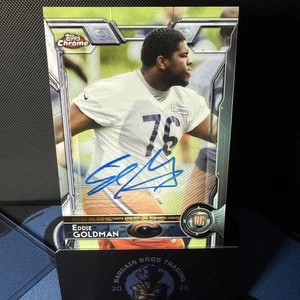 2015 Topps Chrome #160 Eddie Goldman RC Autographed π€©π - Picture 1 of 2