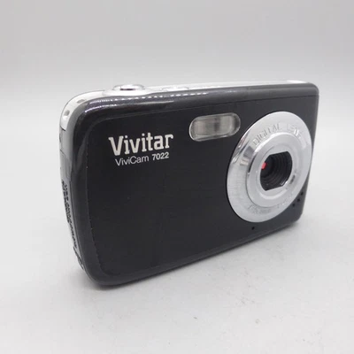 Vivitar Digital Camera Vivicam 7022 7.1MP Black Tested - Image 1 of 4