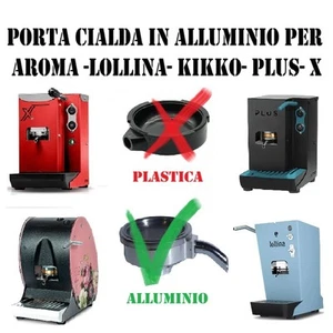PORTACIALDA IN ALLUMINIO AROMA LOLLINA- KIKKO- PLUS- X. SOLO PORTACIALDA - Foto 1 di 5