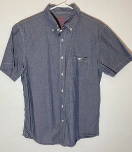 American AE Größe Medium M Trim Fit Blau Button Down Kurzarm - Bild 1 von 9