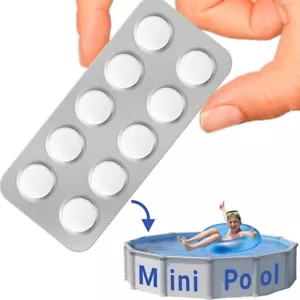 200 Mini Chlortabletten 2g schnelllöslich für Pool Planschbecken Whirlpool Tabs - Bild 1 von 7
