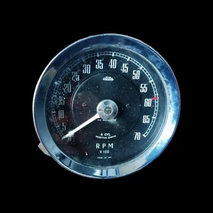 NOS Vintage 7K British Jaeger Rev Counter & Bracket (100mm Diameter) - Picture 1 of 4
