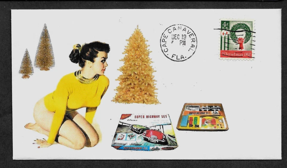  Дорожный гоночный набор 1965 Nichimo и красивая девушка на коллекционном конверте * A339 - Изображение 1 из 1