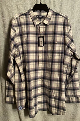 Daniel Cremieux Classics L/S Shirt XL Cream Check Pattern NWT Ret $79.50 - Image 1 of 4