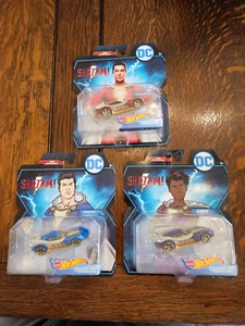 Hot Wheels Character Cars DC SHAZAM DARLA FREDDY Complete Set of 3 Cars - Picture 1 of 5