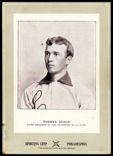 1902-11 W600 Sporting Life Cabinet Tommy Leach - Pittsburg Pirates - VSCARDS