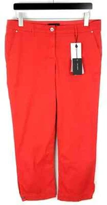 COP COPINE Planta Trousers Women's (EU) 42 Red Zip Fly Chino Regular Fit - Picture 1 of 6