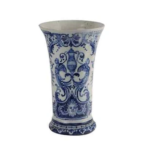 Antique Vase Man. Gien Majolica France XVIII Century - Picture 1 of 10