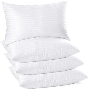 Hotel Quality Pack of 2,4 Pillows Bounce Back Anti Allergic Bedding Plump Pillow - Picture 1 of 13