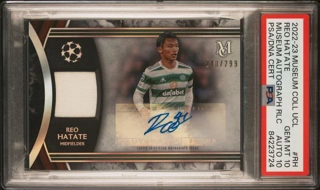 REO HATATE * PSA 10 w/10 AUTO *POP 1* 2022-23 TOPPS MUSEUM JERSEY RELIC JAPAN RH - Image 1 of 3