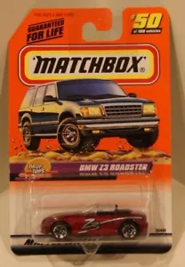 BMW Z3 Roadster Matchbox 1998 rojo oscuro #50 - Imagen 1 de 1