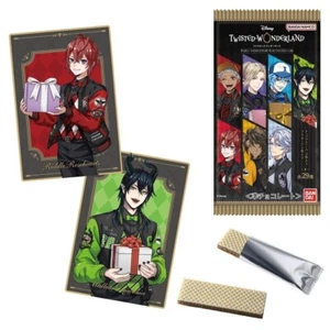 Disney Twisted Wonderland Twin Wafer Card vol.6 Box BANDAI 20 Packs Set ro - Picture 1 of 8