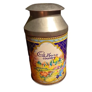 "Lata de leche miniatura vintage Cadbury Country con tapa hecha en Inglaterra 6"" lácteos" - Imagen 1 de 12