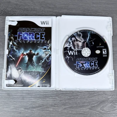 Wii Video Game Star Wars The Force Unleashed Power Of The Force 2009 w/ Manual - Image 1 of 4