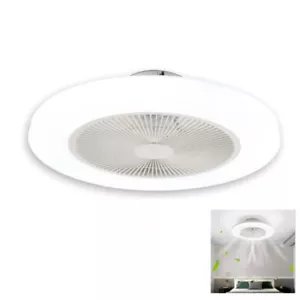 VENTILATORE SOFFITTO LUCE LED BIANCO CALDO FREDDO PLAFONIERA LAMPADARIO SMART - Foto 1 di 2