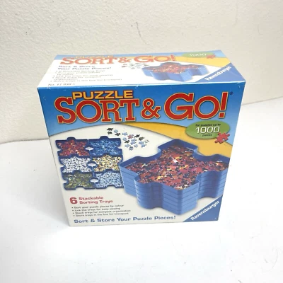 Brand New! Sort Ravensburger & Puzzle Go Stackable Jigsaw Sorting Trays - Image 1 of 4