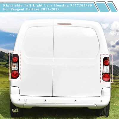 Left+Right Side Tail Light Lens Housing For Peugeot Partner 2012-2019 - Image 1 of 4