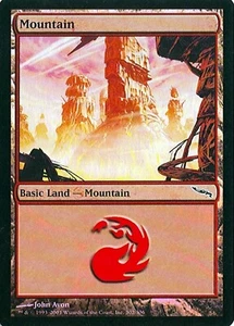 MTG - Mirrodin - Mountain #302 - Foil - Various conditions - Picture 1 of 1