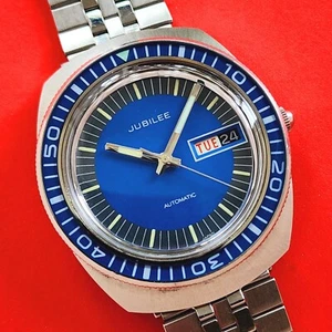 Jubilee Blue Diver Skin Diver Automatic Bracelet 1202 F507 Vintage For Repair - Picture 1 of 11