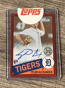 2020 Topps Update '85 Topps Auto #12/25 85A-TA Tyler Alexander RC Tigers - Picture 1 of 2