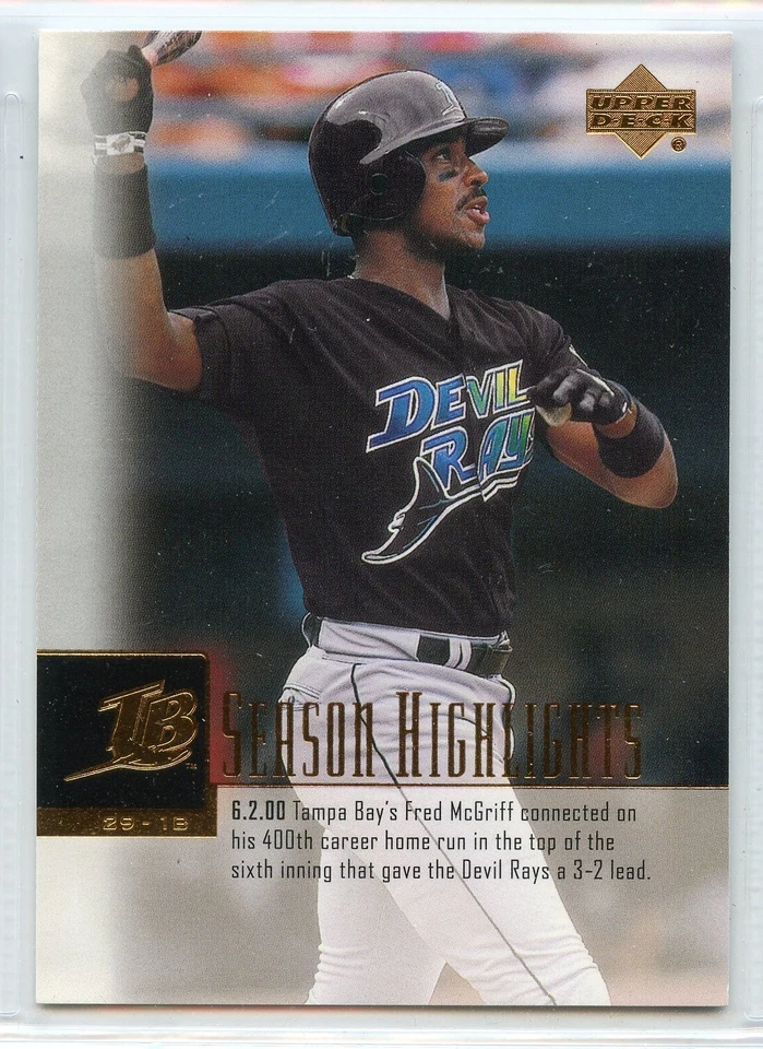 2001 Upper Deck Baseball - #268 - Fred McGriff - Tampa Bay Devil Rays - Image 1 of 1