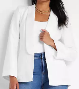 NUEVA CHAQUETA BLAZER BOYFRIEND CUELLO CHAL RACHEL ZOE EDICIÓN EXPRESS X TALLA PEQUEÑA - Imagen 1 de 8