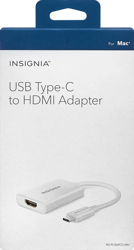 Insignia- USB Type-C-to-HDMI Adapter - White NEW - Image 1 of 2
