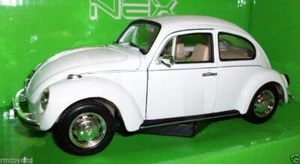WELLY 1/24 - 22436W VOLKSWAGEN BEETLE HARDTOP - WHITE - Picture 1 of 2