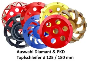Diamantschleiftopf Schleifteller Diamant PKD 125 mm 180 mm Beton Kleberreste - Bild 1 von 12