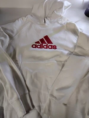 Adidas Women's Size Large White SirenRed Hoodie NWT, Adidas Gym Bag, EUC  - Image 1 of 4