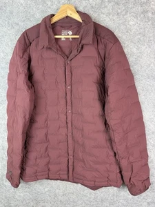 Mountain Hardware Jacket Mens XL Puffer Goose Down Lightweight Outdoor Maroon - Picture 1 of 10