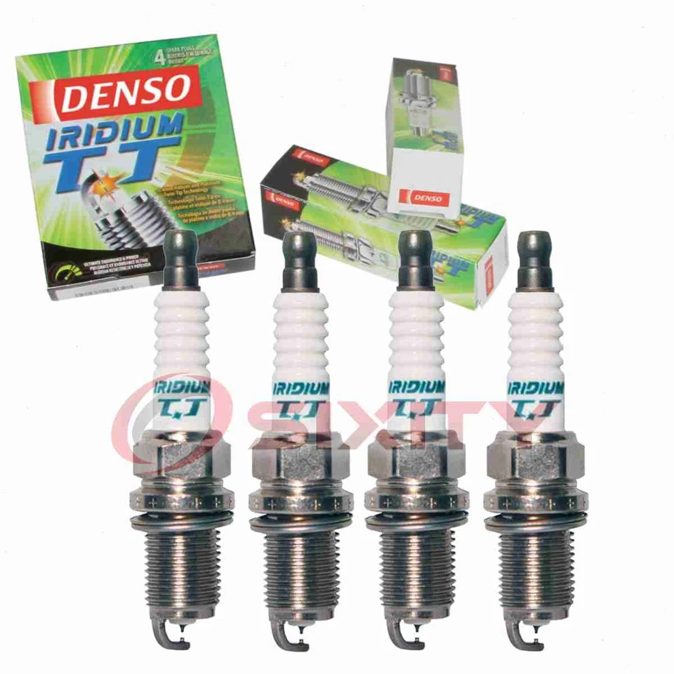 4 pc Denso Iridium TT Spark Plugs for 2010-2011 Kia Soul 2.0L L4 Ignition uw - Image 1 of 4