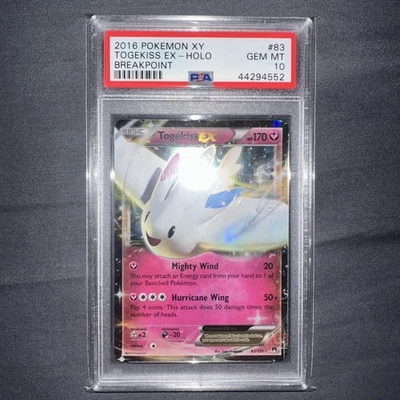 2016 Pokemon XY: Breakpoint - Togekiss EX #83/122 - PSA 10 Gem Mint! POP 17 - Image 1 of 2