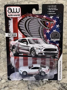 Auto World LP Diecast Garage Exclusive White 2016 Ford Mustang Cobra Jet 1/64 - Picture 1 of 1