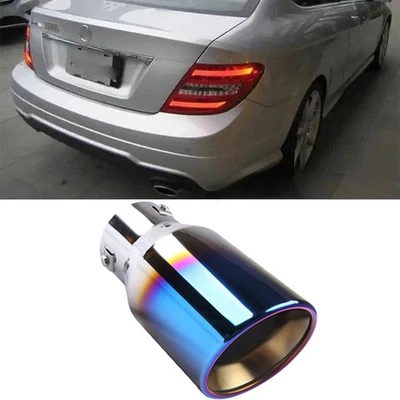 Car Exhaust Pipe Rear Tip Tail Throat Muffler Stainless For Mercedes-Benz C180 - Изображение 1 из 4