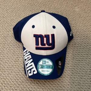 New Era New York Giants 9FORTY Embroidered Hat Cap Adjustable Blue NFL Football - Picture 1 of 3