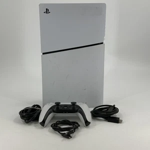 Sony PlayStation 5 Slim Disc Edition Console 1TB w/ Controller/HDMI - Fair - Picture 1 of 7