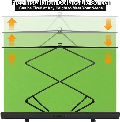 Panel Chromakey Plegable EMART 77x92 pulgadas Pantalla Verde para Foto Telón de Fondo Video Foto 1 de 4