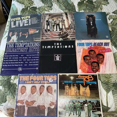 LOT 8 VINYL LP ALBUM The Four Tops Temptations Diana Ross VG+ Song For You Live - Image 1 of 4