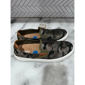 Zapatos sin cordones Olukai Laeahi Pai camuflados para hombre 10 zapatillas informales cómodas nuevas con etiquetas - Imagen 1 de 8